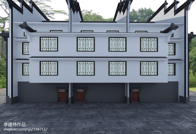 300萬元別墅豪宅300平米裝修案例 中式徽派建筑的設計與裝潢